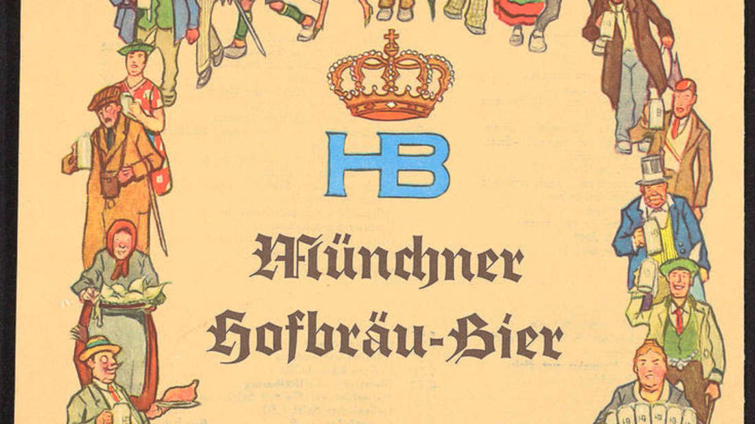 Ein Prosit dem Münchner Kindl: Die Rückseite der Speisekarte des Hofbräuhauses (1959).