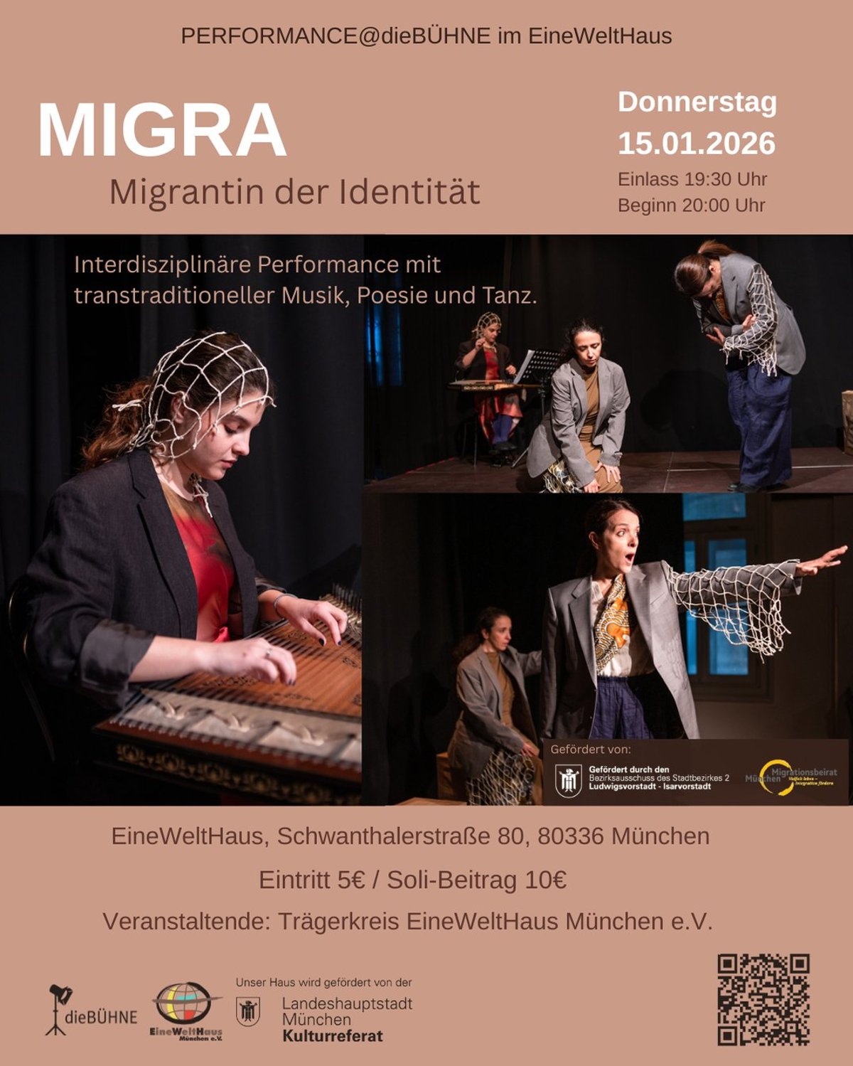 dieBÜHNE: MIGRA – Migrantin der Identität