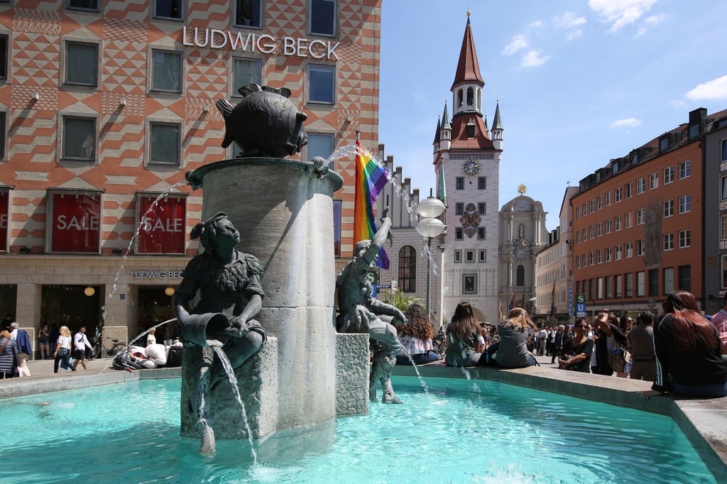 Fischbrunnen am Marienplatz
