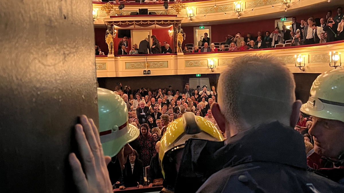 Feuerwehreinsatz bei Operettenpremiere im Gärtnerplatztheater