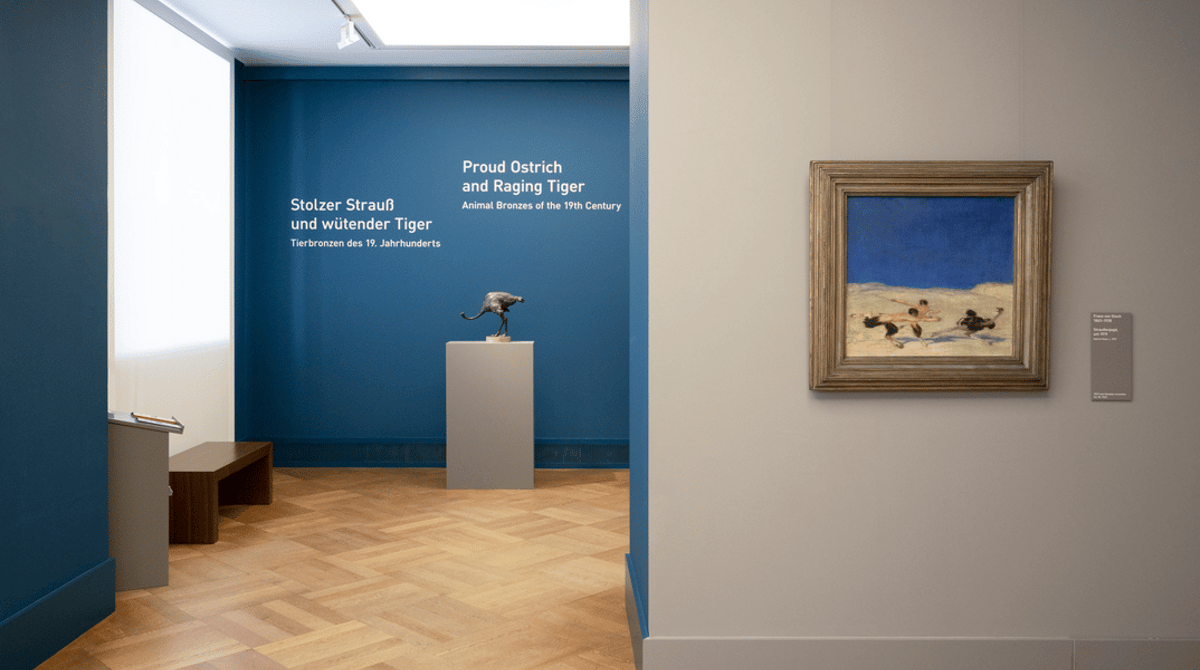 Alte Pinakothek: Stolzer Strauß und wütender Tiger