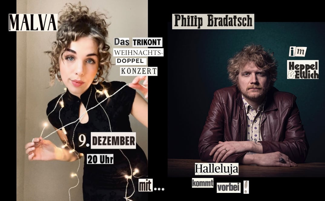 Das Trikont Weihnachtsdoppelkonzert: Malva & Philip Bradatsch