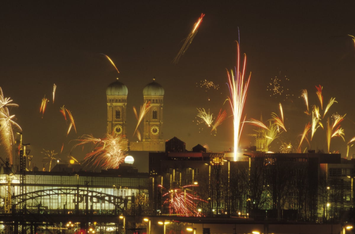 Silvesterfeuerwerk über München, © München Tourismus, Bernd Römmelt