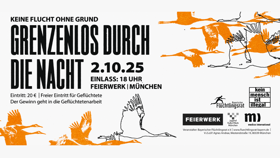 Rage against Abschiebung: Grenzenlos durch die Nacht – Keine Flucht ohne Grund