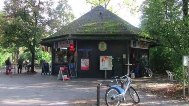 Baden an der Isar / in der Isar baden: Tivoli Kiosk