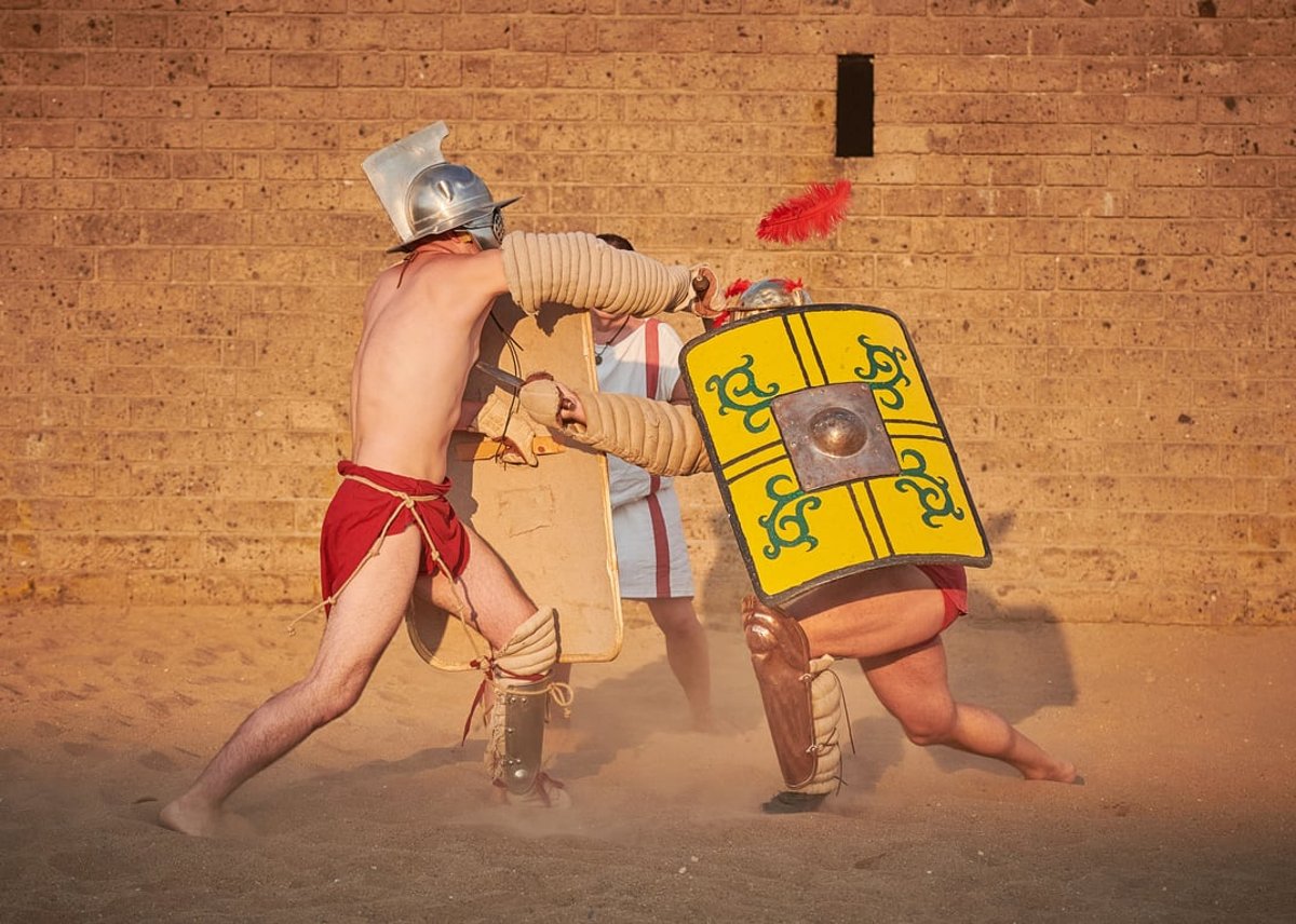 Live-Gladiatorenkampf mit Amor Mortis