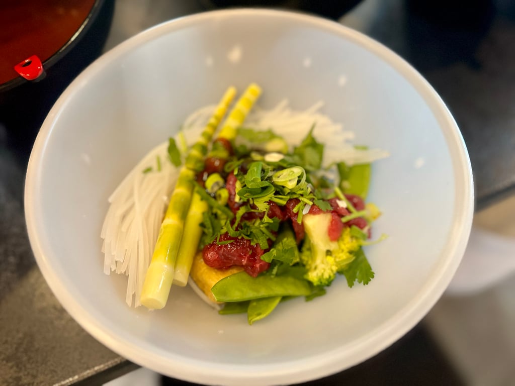 Malatang Suppe vorher