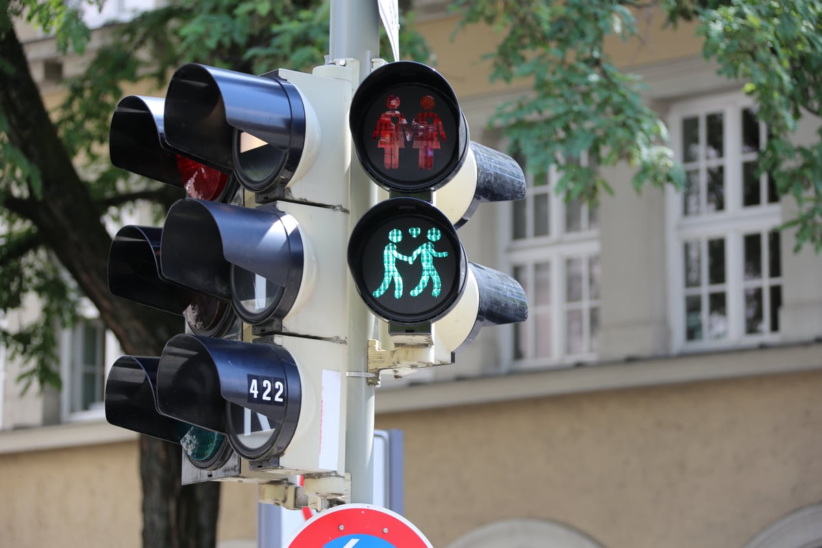 Ampel im Glockenbachviertel