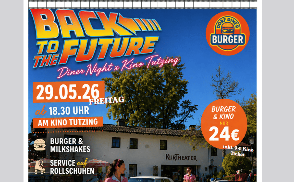 Diner Night & Kino – McFly Burger und „Zurück in die Zukunft“