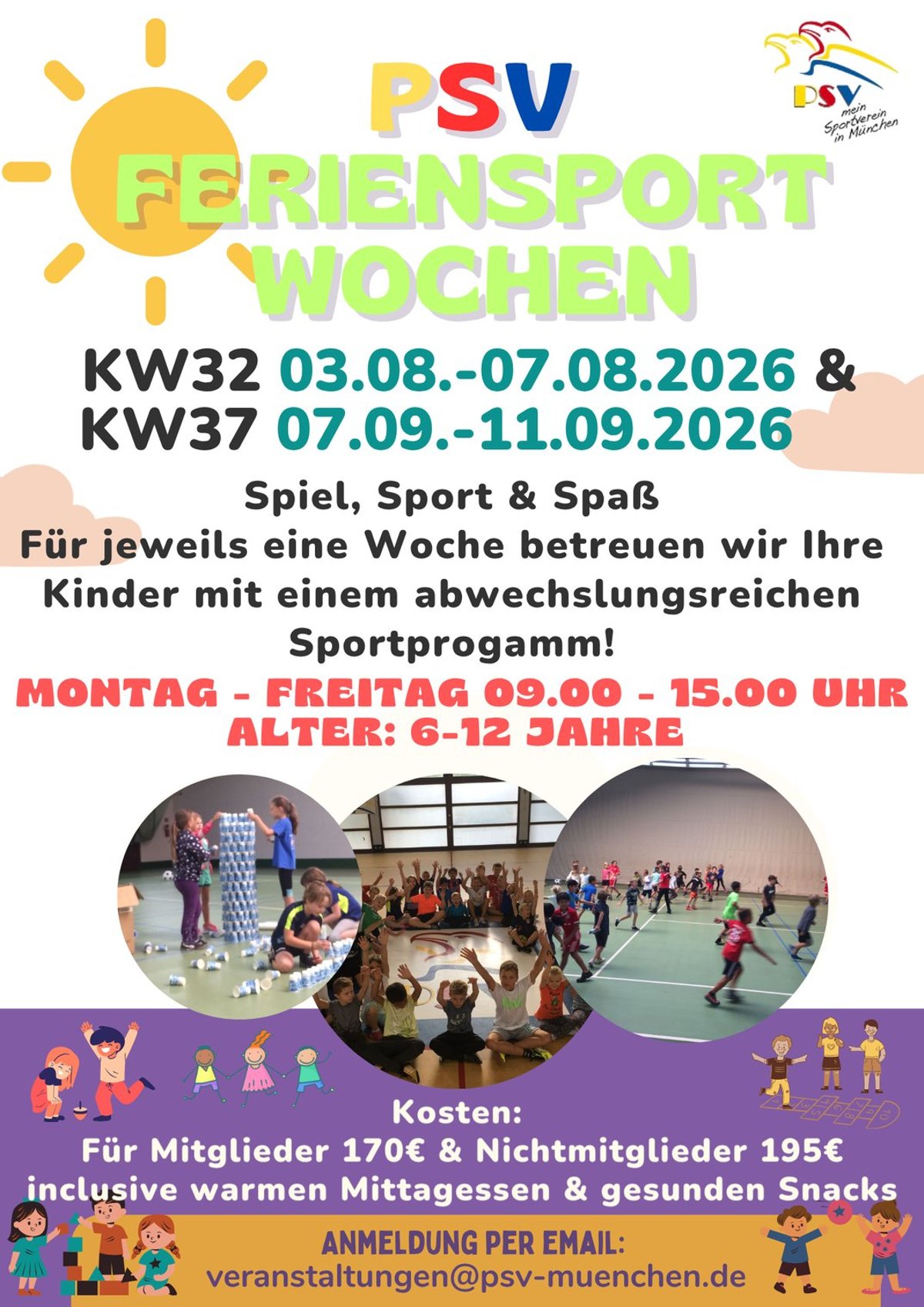 Feriensportwoche – Kinder Betreuung
