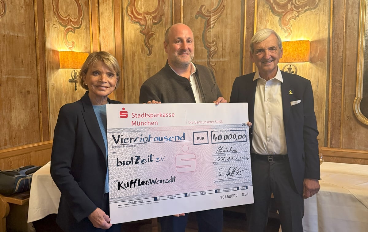 Kuffler spendet 40.000 Euro an brotZeit e.V.