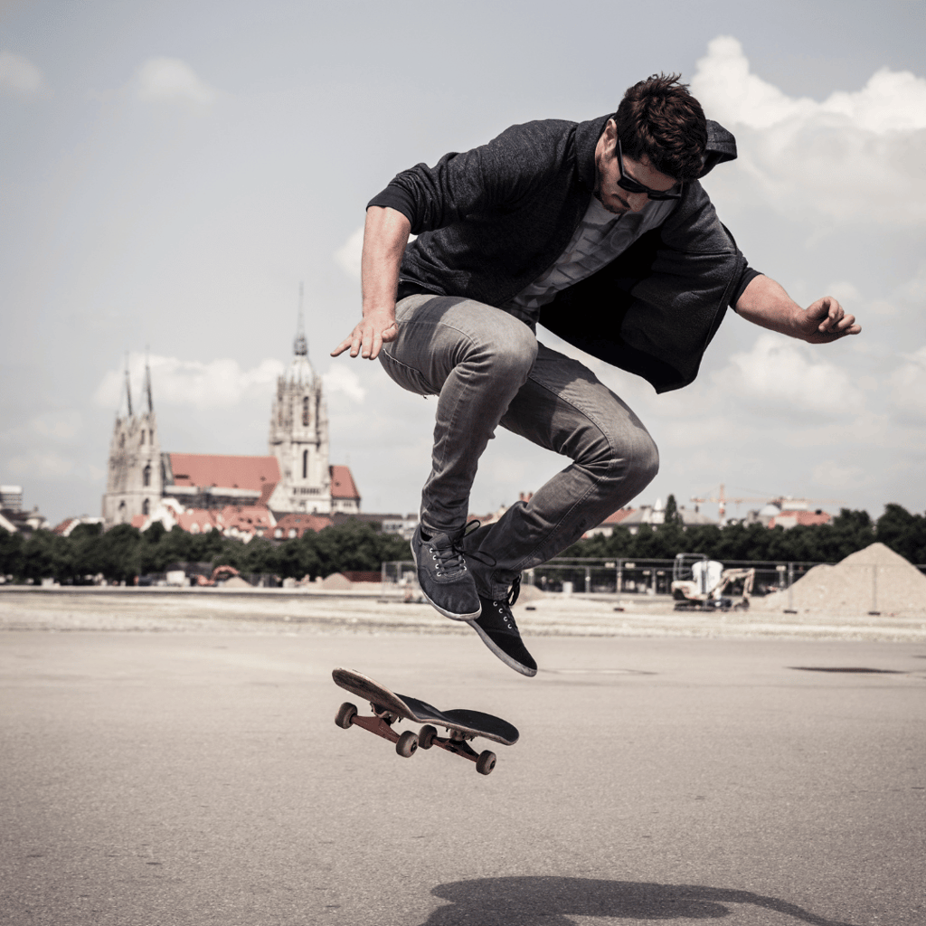 Theresienwiese: Skateboard