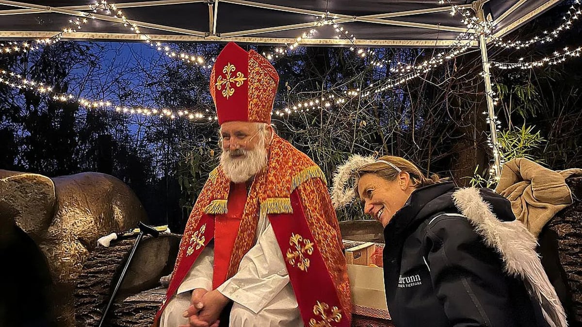 Nikolaus kommt in den Tierpark Hellabrunn