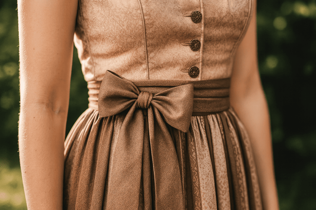 Dirndl-Schleife Bedeutung: Dirndl-Schleife links? Dirndl-Schleife rechts? Anleitung zum Dirndl-Schleife binden.