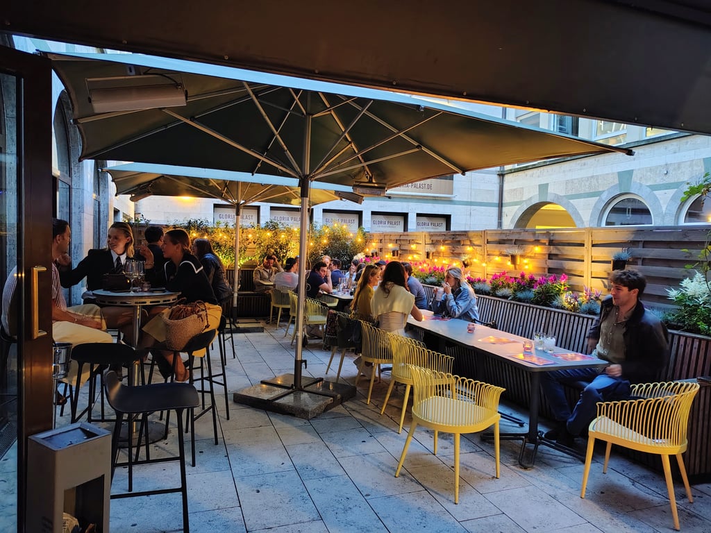 Die Terrasse der Bambi Bar