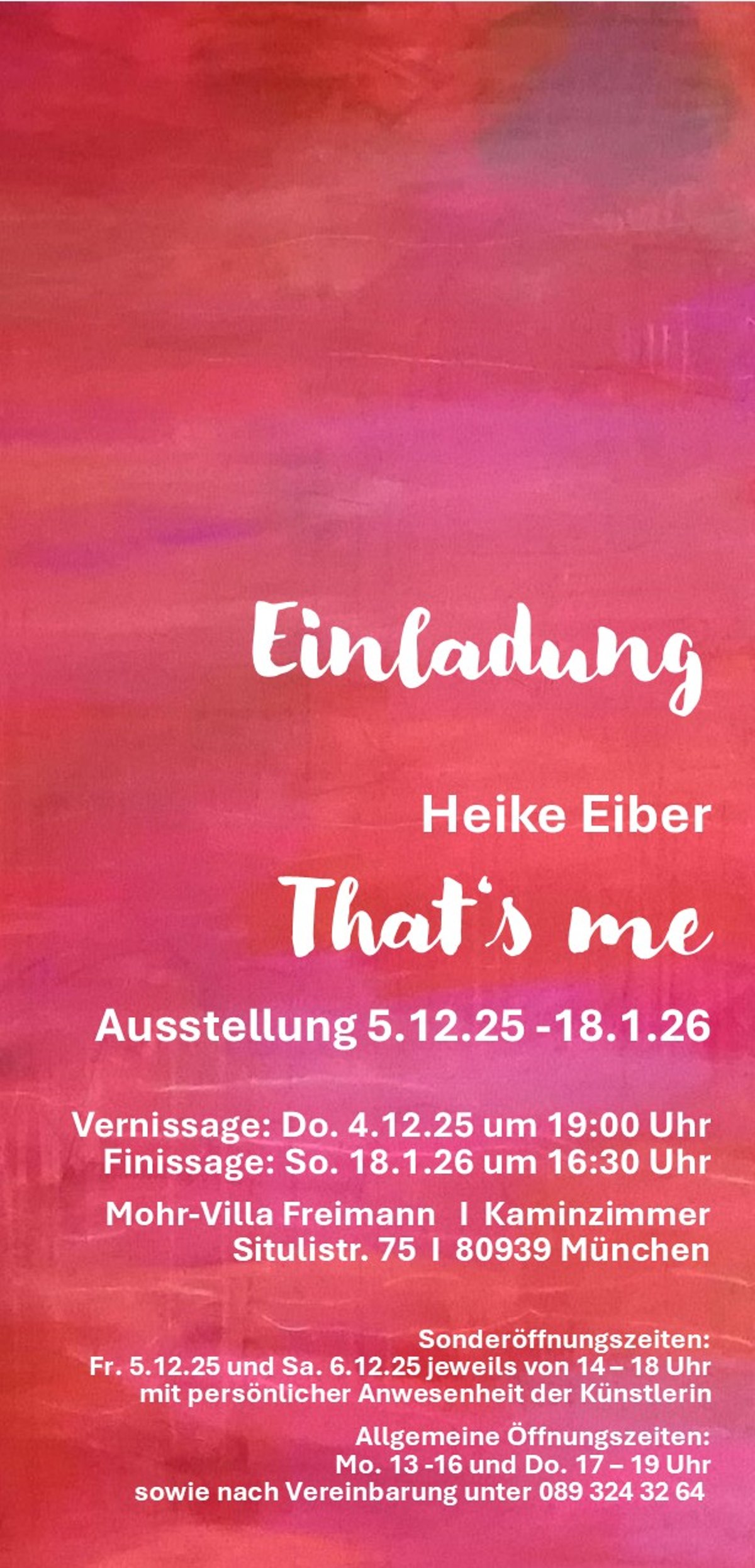 „That’s me“ Heike Eiber
