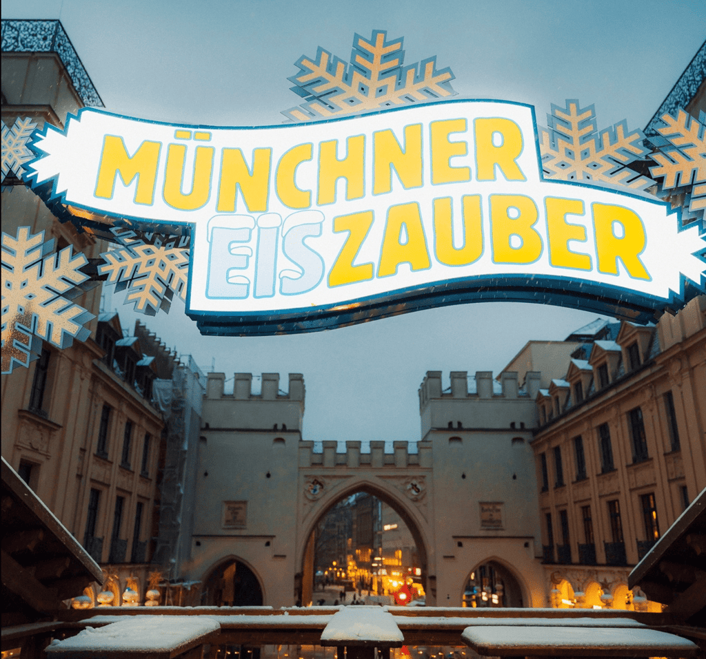 Schlittschuhlaufen München, Eislaufen München: Münchner Eiszauber am Stachus