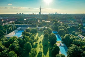 Dantebad: eines der größten Freibäder in München