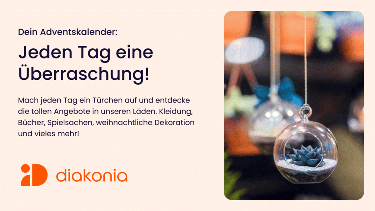 diakonia Adventskalender – Jeden Tag eine Überraschung!