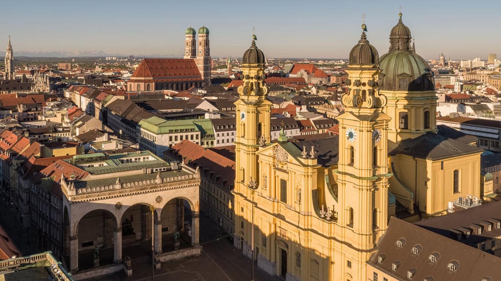 Odeonsplatz von oben