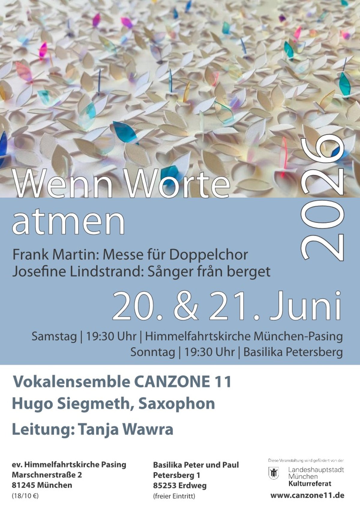 CANZONE 11 – Wenn Worte Atmen