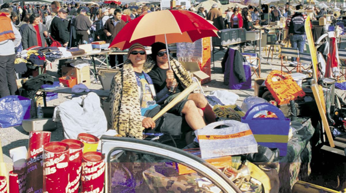 Flohmarkt im Olympiapark am 19.6.