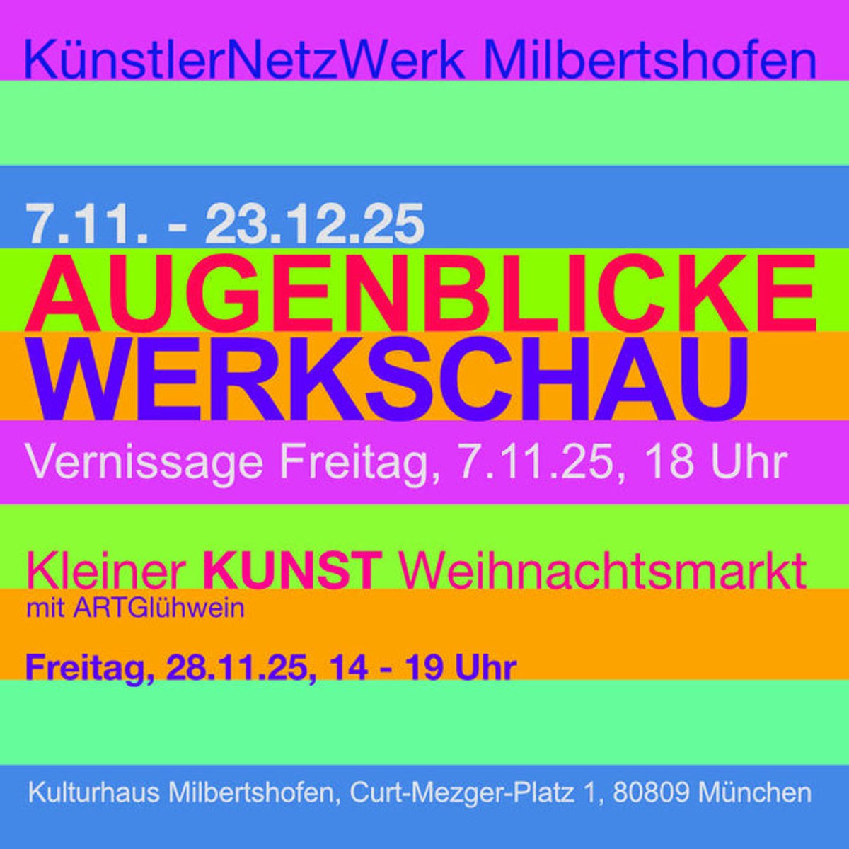 Augenblicke – Werkschau des KNW Milbertshofen