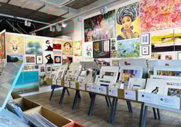 Winter-Kunstsupermarkt