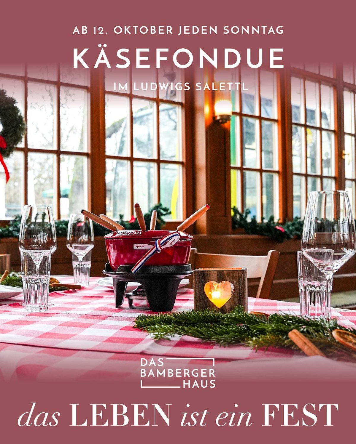 Käsefondue im urigen Salettl