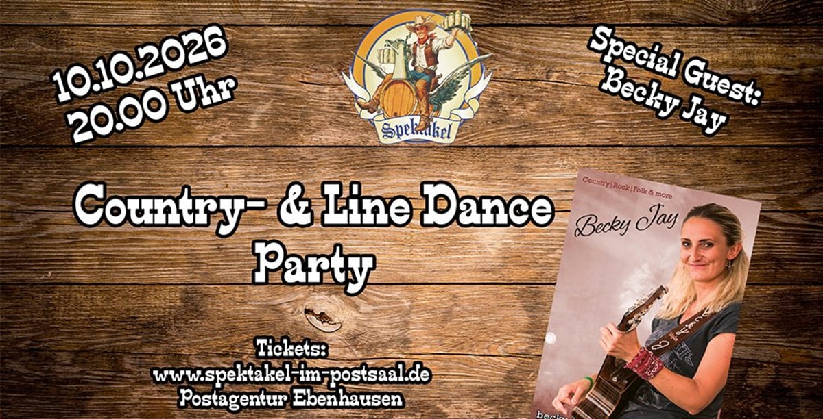 Country- und Line Dance Party mit Becky Jay
