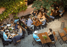 Vatertagsgrillen im Wirtsgarten
