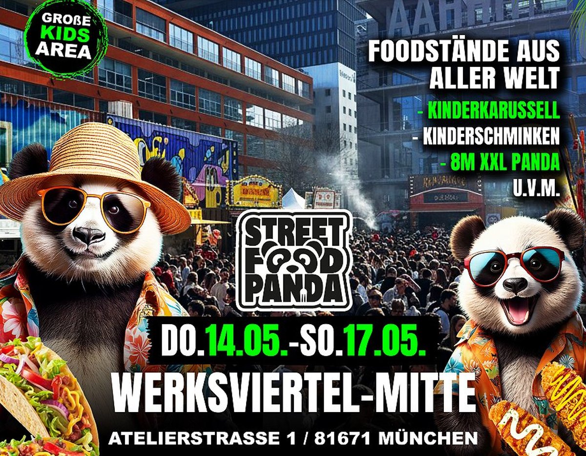 Panda Street Food Festival 2026: Familienspecial im Werksviertel