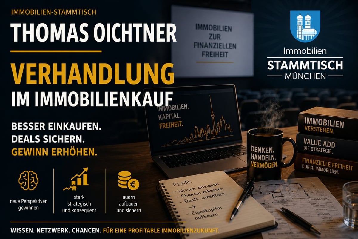 Immobilienstammtisch: Verhandlung im Immobilienankauf