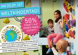 Weltkindertag & 50% auf Kinder-Eintritte in der Boulderwelt