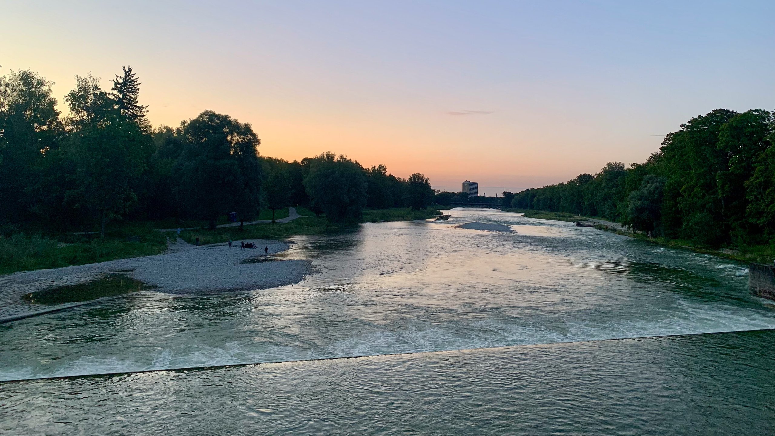 Baden an der Isar / in der Isar baden: Flaucher