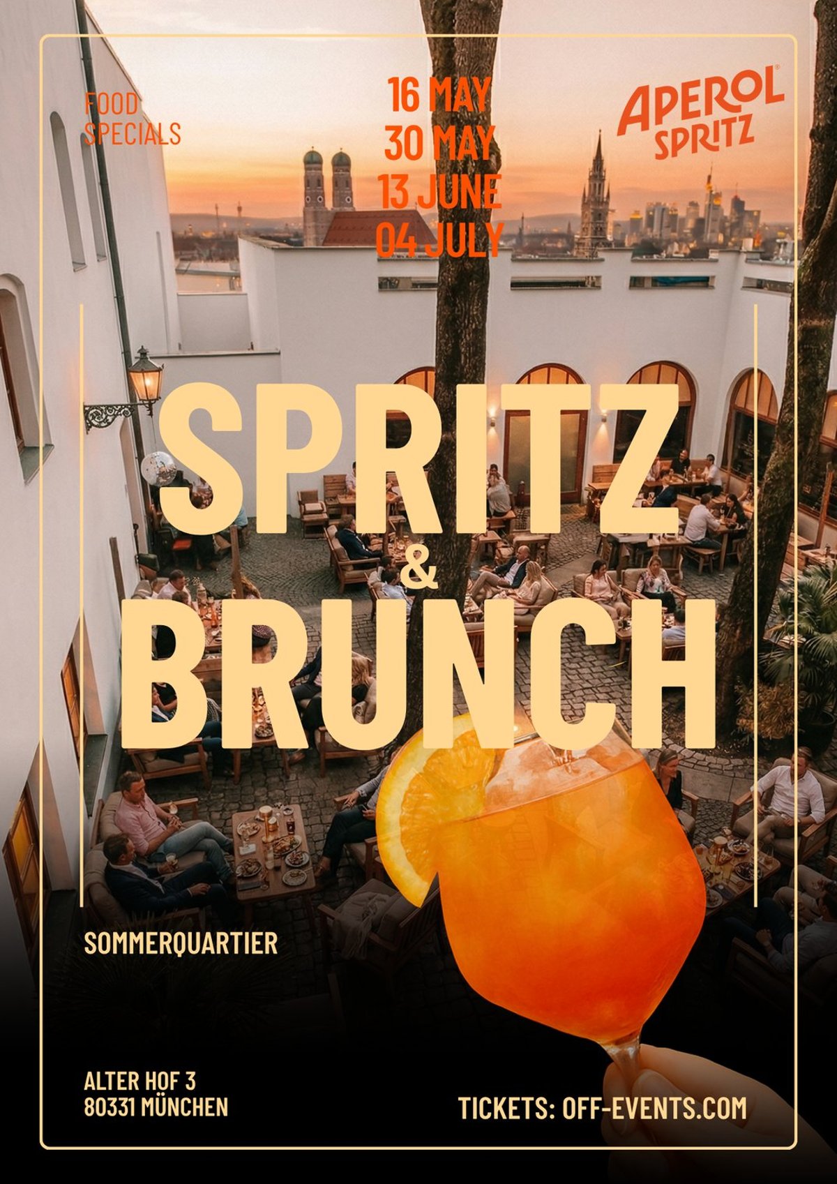 Spritz & Brunch im Sommerquartier München