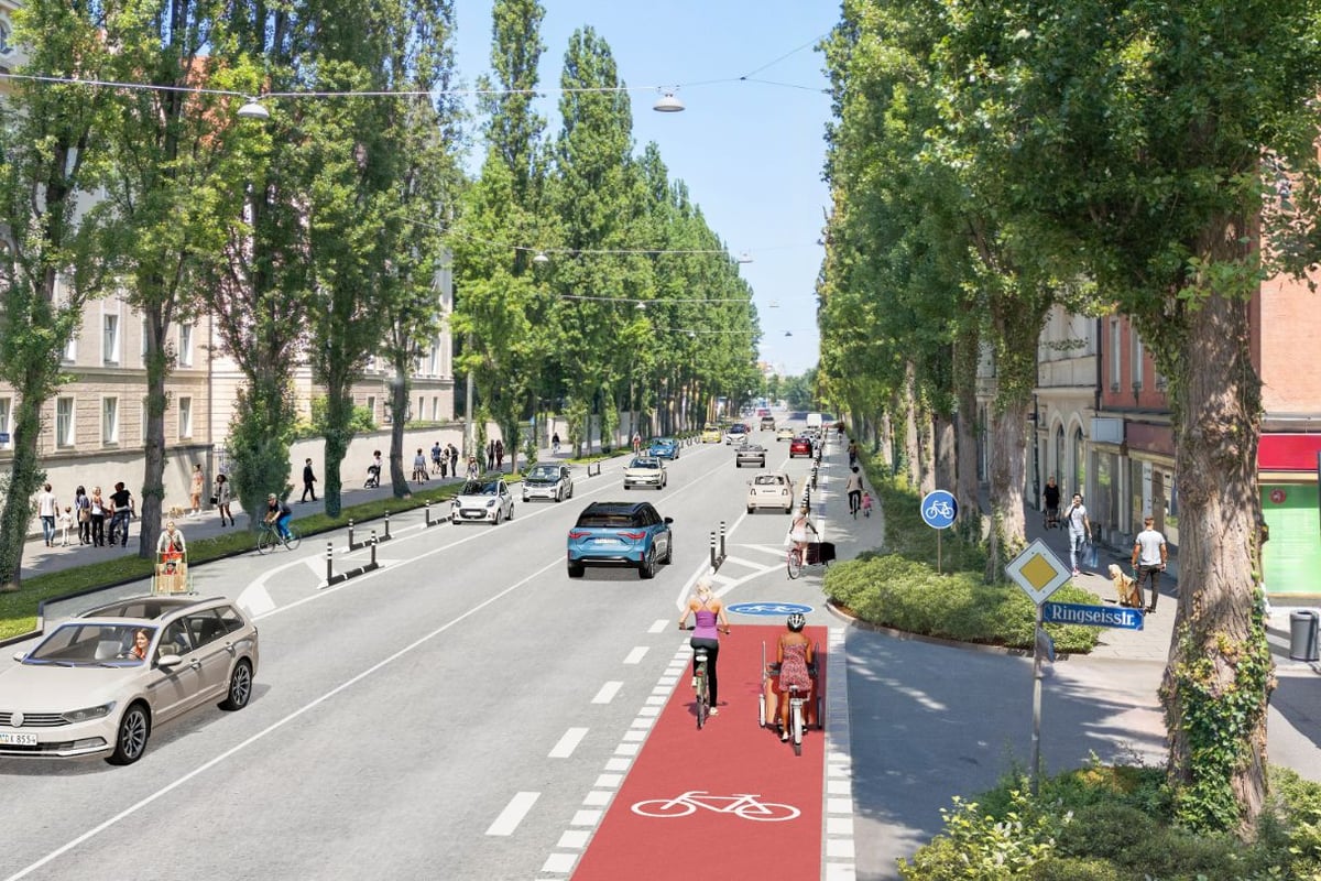 Neuer Radweg: Lindwurmstraße wird umgebaut