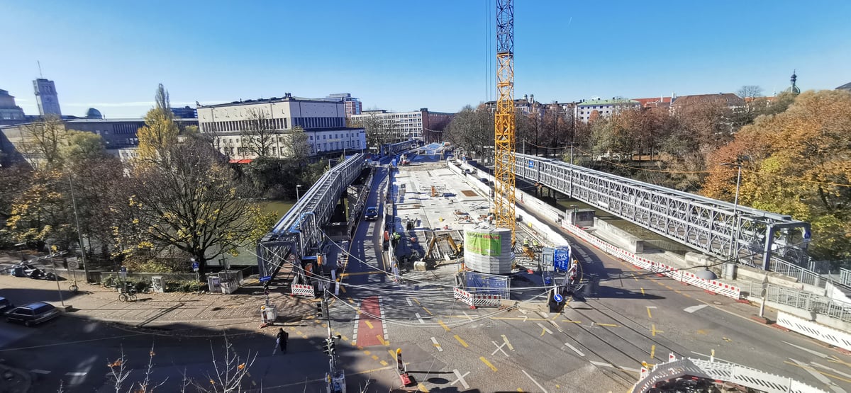 Generalsanierung Ludwigsbrücke: Erhardtstraße für eine Woche in Richtung Süden gesperrt