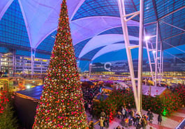 Wintermarkt: der Weihnachtsmarkt am Flughafen München