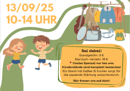 Familienflohmarkt im Nachbarschaftstreff Walmdachhaus