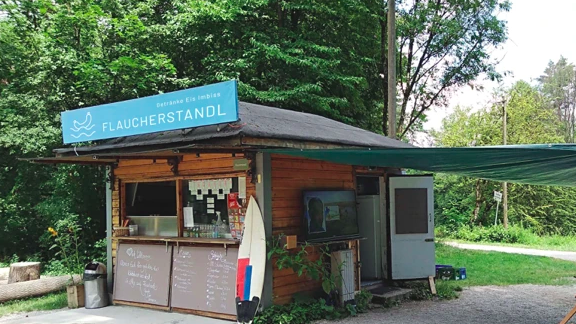Baden an der Isar / in der Isar baden: Flaucherstadl