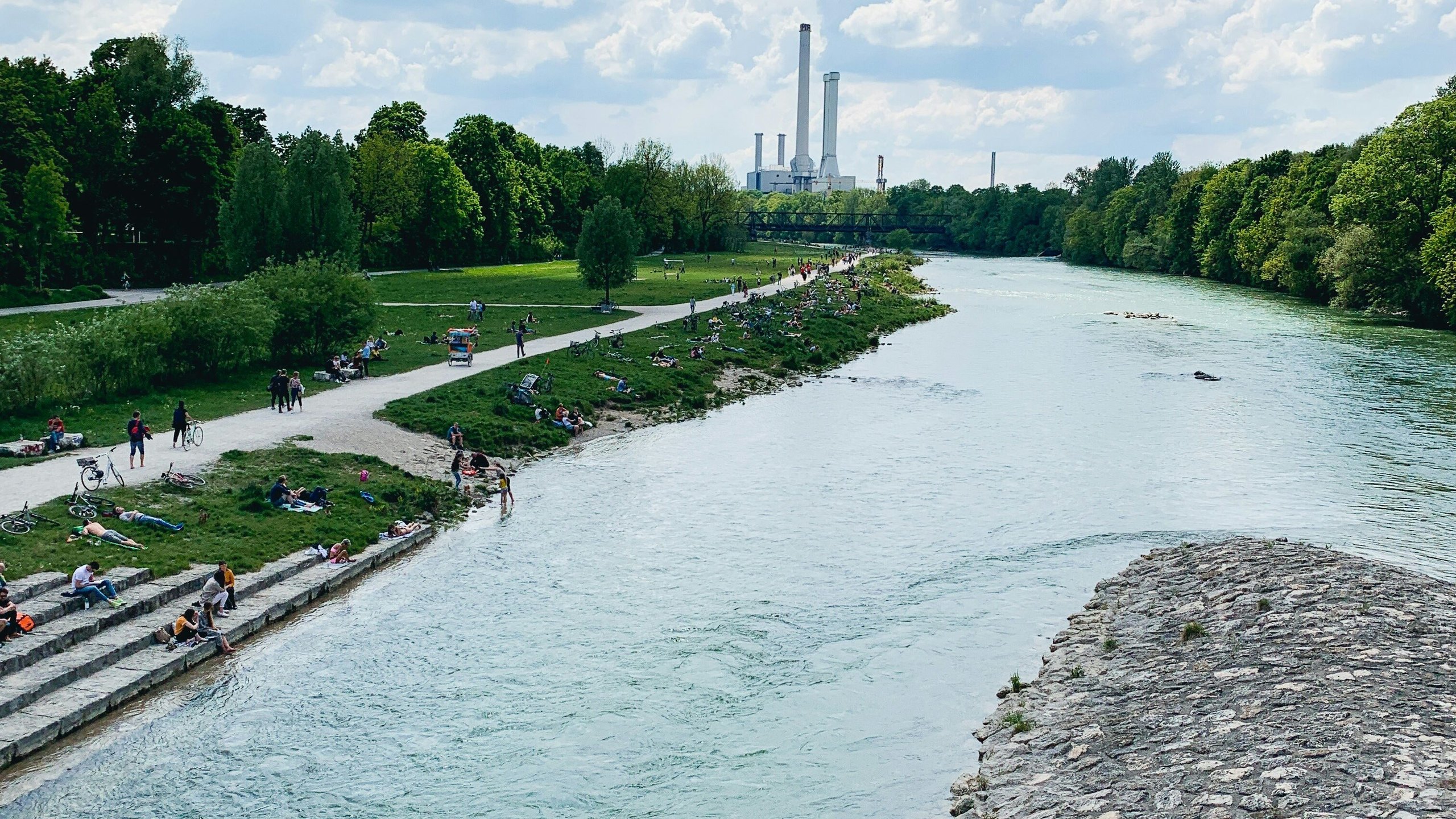 München Fahrradtour / Radtour München: Isar
