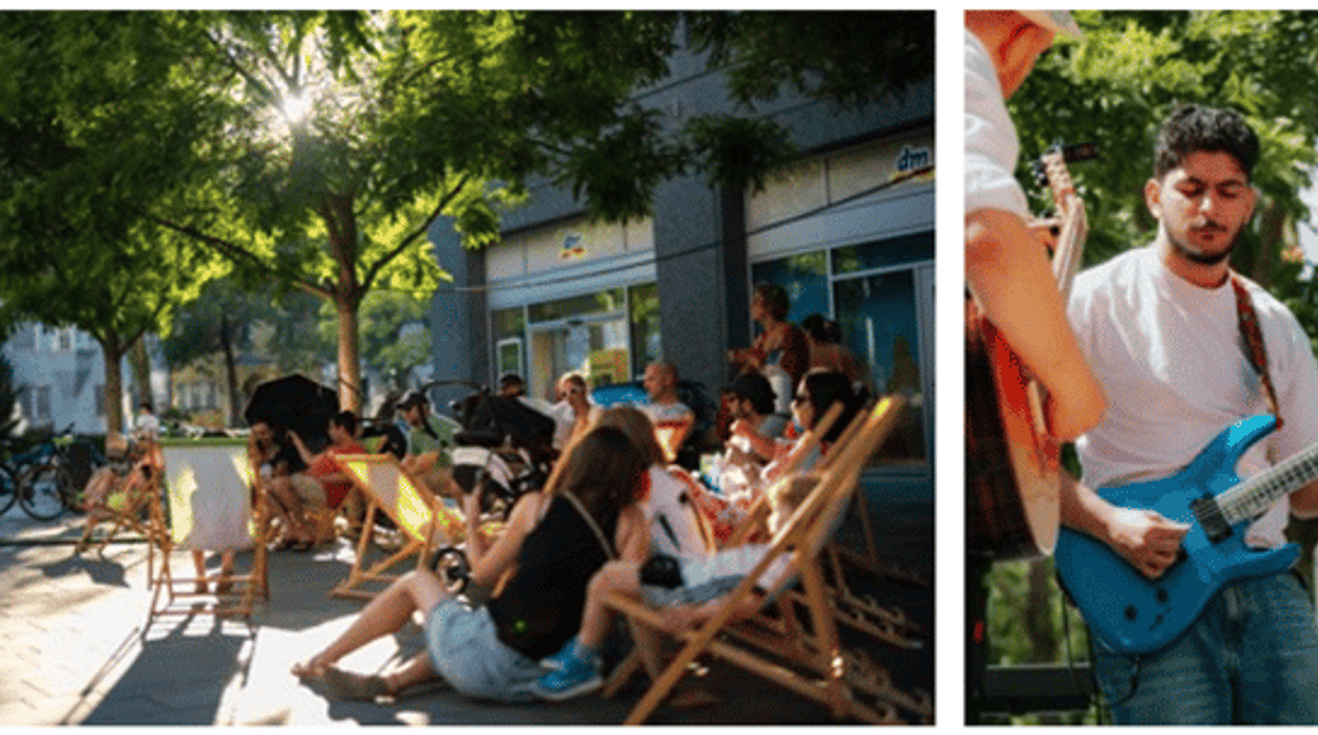 Die Längste Terrasse am 15.8. am Schwabinger Tor