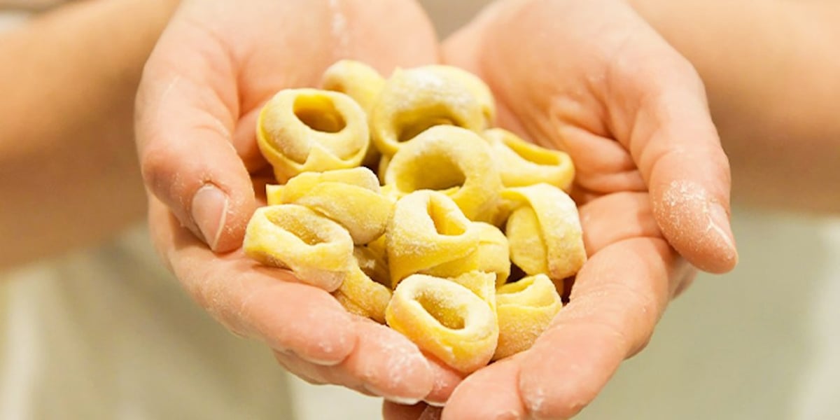 Mani in pasta: Tortellini