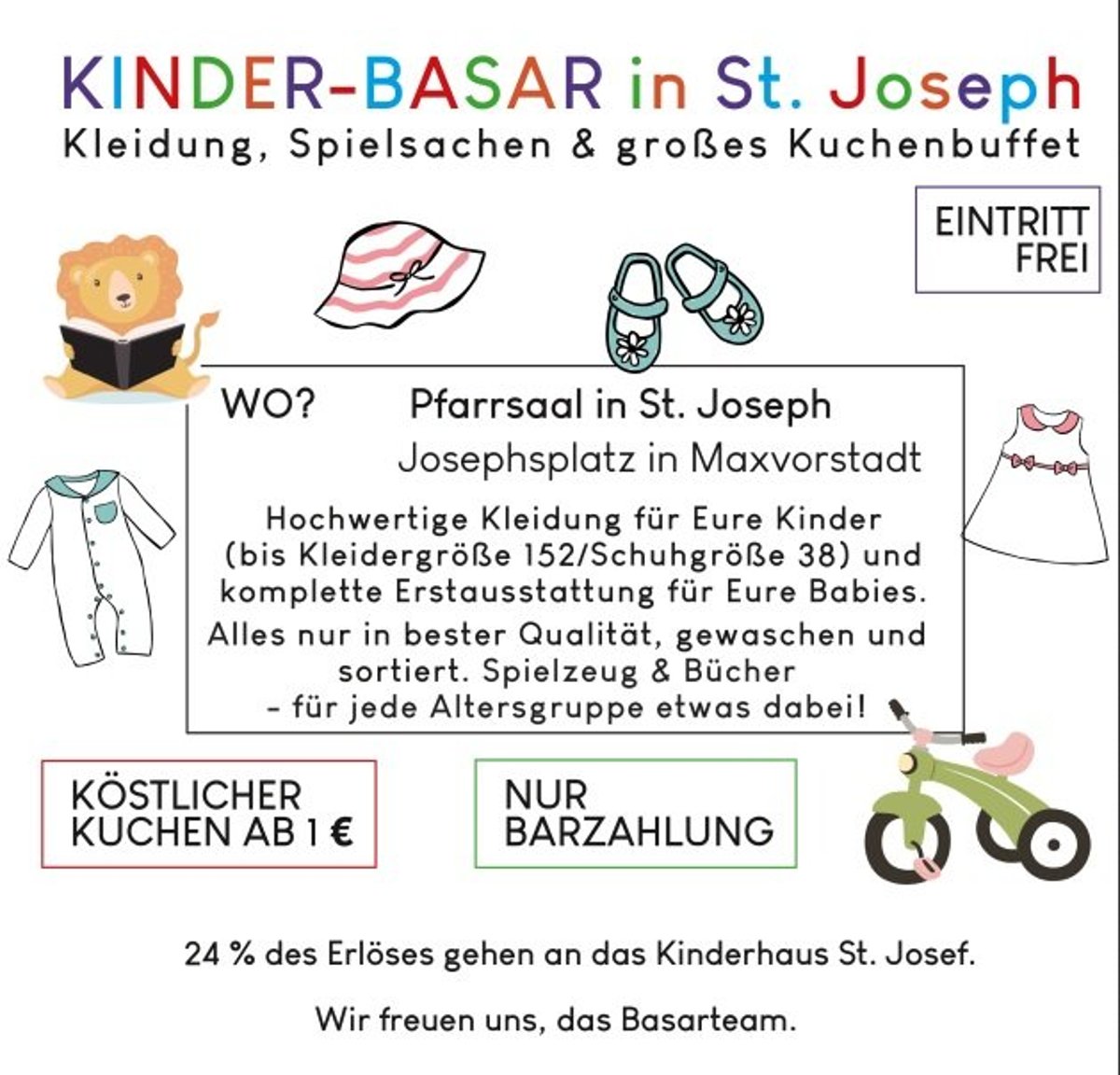 Kinder-Basar in St. Joseph Maxvorstadt