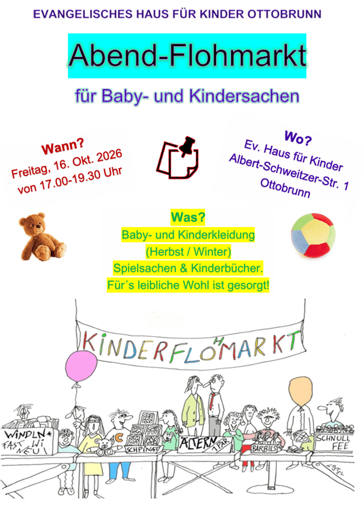Abendflohmarkt für Kindersachen