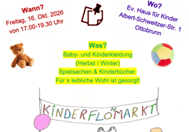 Abendflohmarkt für Kindersachen