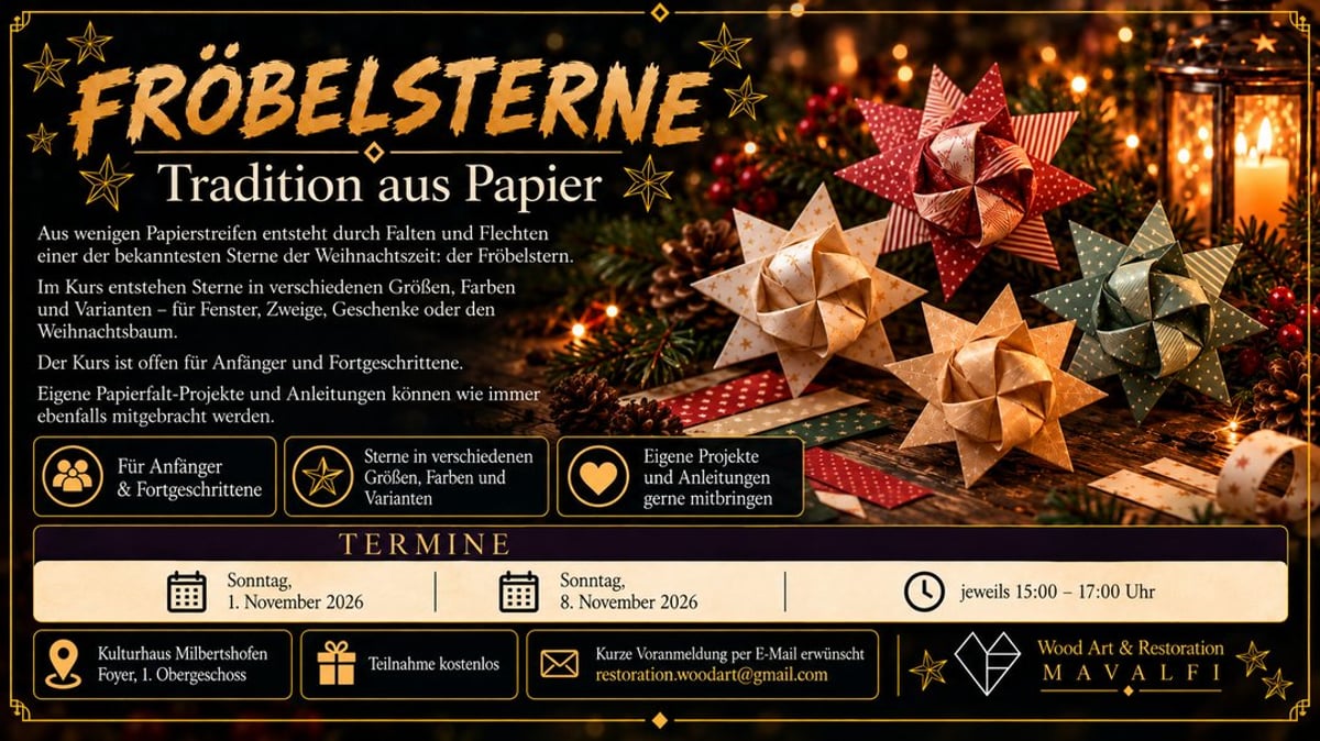 Fröbelsterne – Tradition aus Papier
