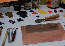 Künstlerische Druckgrafik – Kaltnadelradierung
