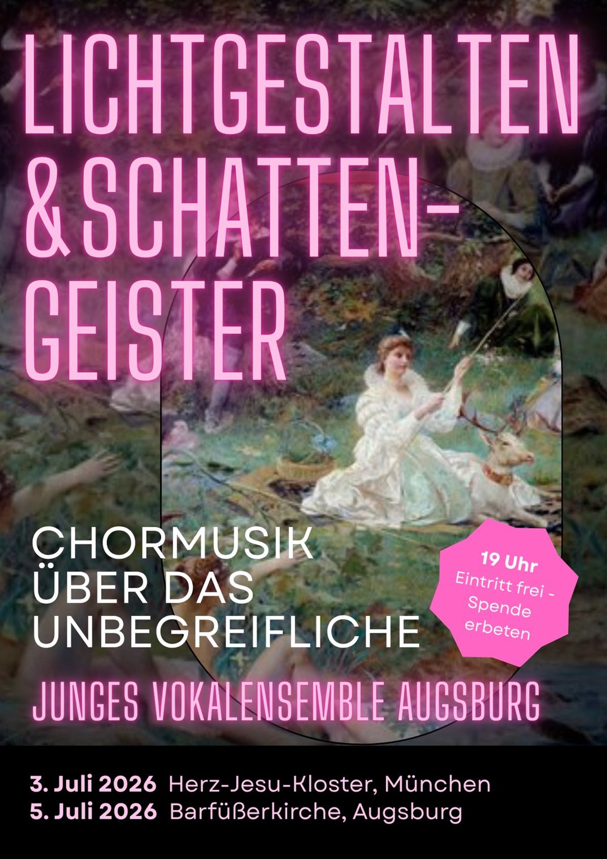 Junges Vokalensemble Augsburg JUVE – Lichtgestalten und Schattengeister